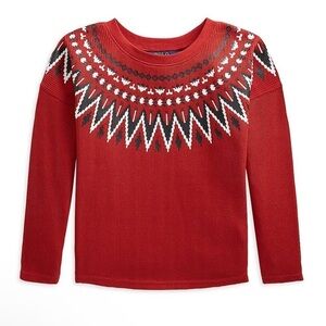 Ralph Lauren toddler girl Waffle-Knit Top size 24 month. NWT